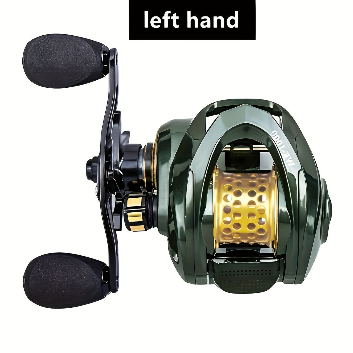 High-Speed Fishing Reel for Saltwater and Freshwater Angling, Aluminum Alloy and Plastic Construction with Left-Hand and Right-Hand Style Options