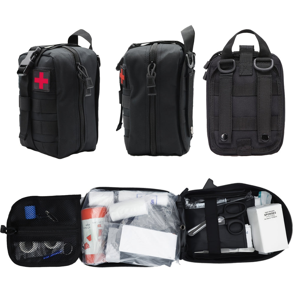 247-Piece First Aid Pouch Kit with Listed Tourniquet and Trauma Bandage, EH247 Emergency Supply Set for Home, Car, Camping and Travel Preparedness