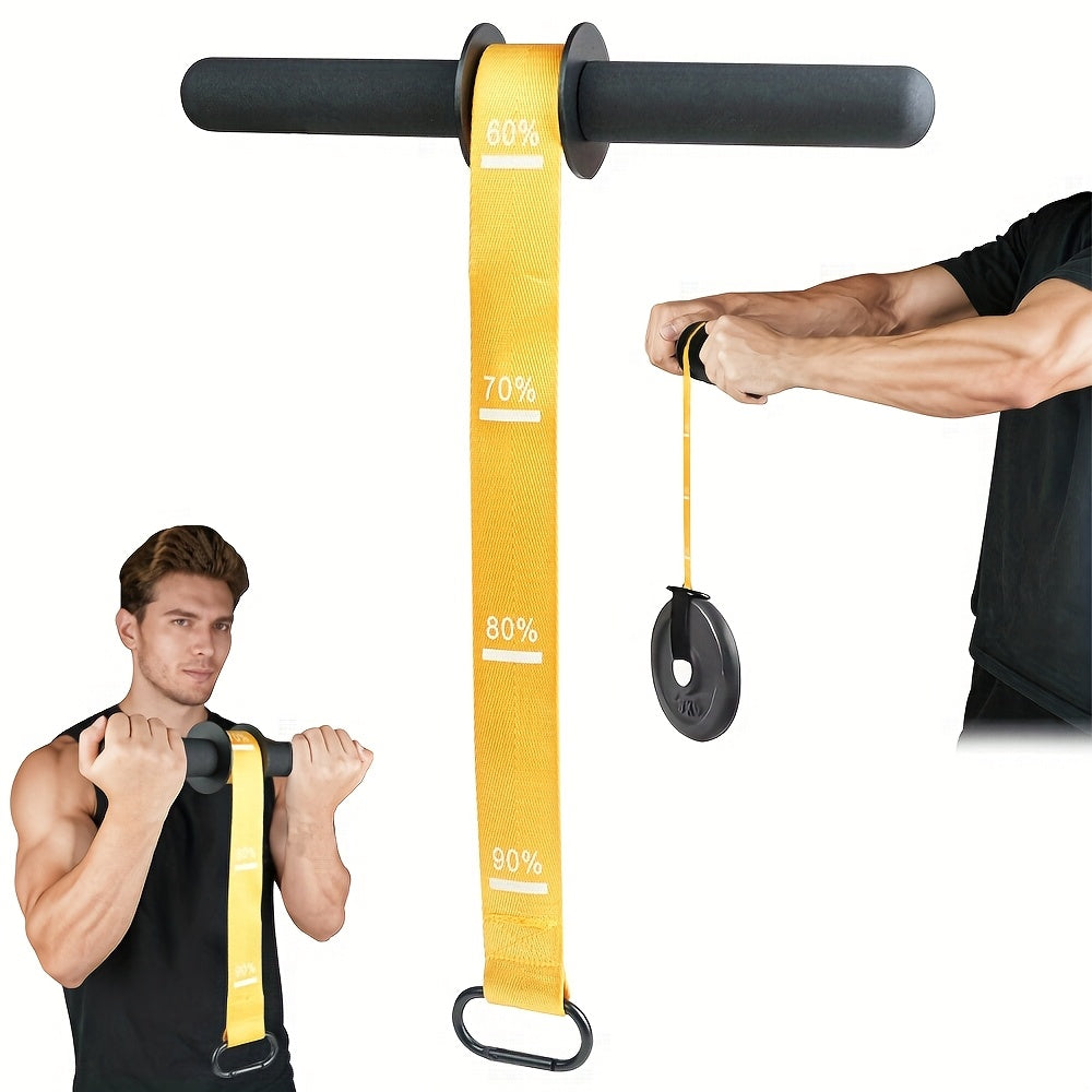 Wrist and Forearm Strengthener Training Bar, Single Iron Exercise Tool with No Power Required for Home Gym Workouts and Sports Fitness Routines