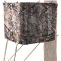 Treestand Camo Blind Cover with Zipper, Woodland Camouflage Hunting Screen for Deer and Turkey Setups, Cover Only with Frame Not Included
