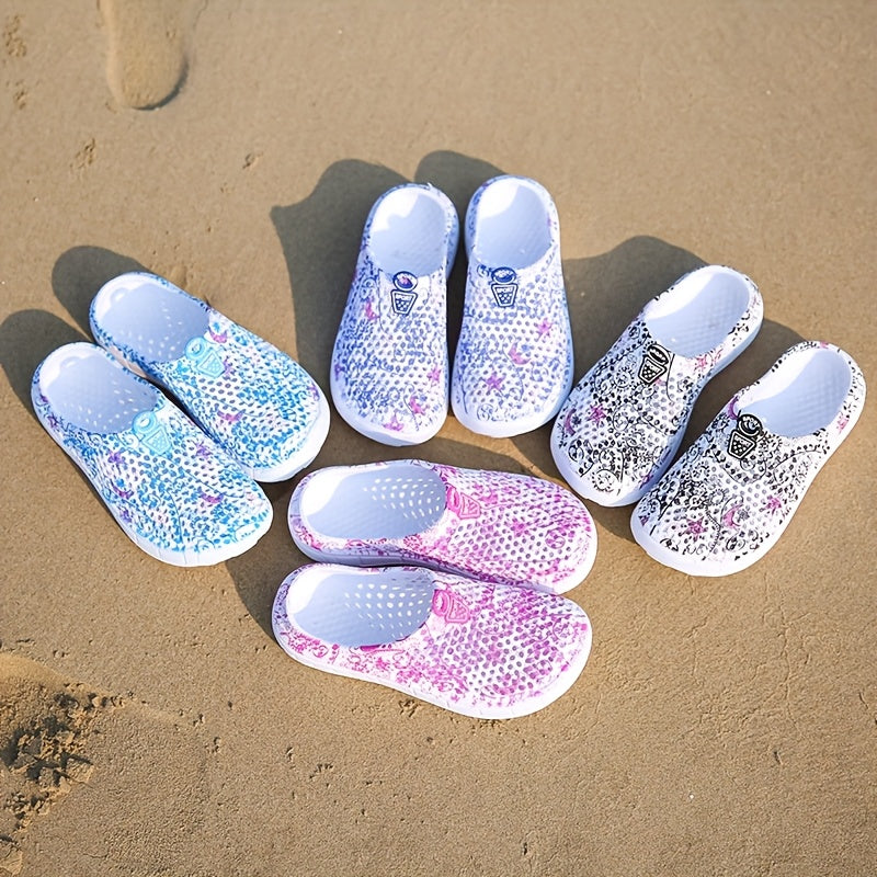 Women's Breathable Clogs in Black, Lightweight Casual Shoes for Everyday Style and Relaxed Outfits, Available in US Sizes 6 to 10.5