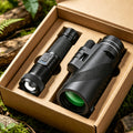 10x50 Monocular Telescope Kit with Flashlight, Lightweight HD Prism Optics and Green-Coated Lenses for Bird Watching, Hunting and Outdoor Exploration