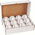 Practice Baseballs 12-Pack, Listed 9-Inch PVC-Cover Balls with Cork-and-Rubber Core for Adult Pitching, Batting, Fielding and Autograph Gift Ideas