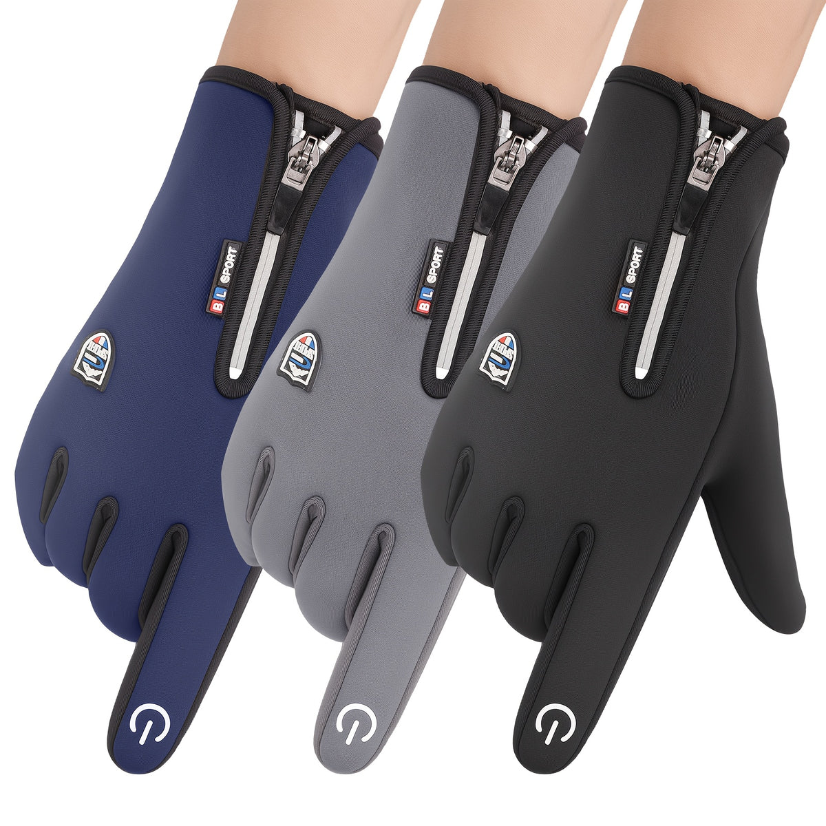 Touchscreen Winter Gloves with Anti-Slip Grip for Men and Women, Windproof Outdoor Handwear for Cold-Weather Travel and Everyday Adventures