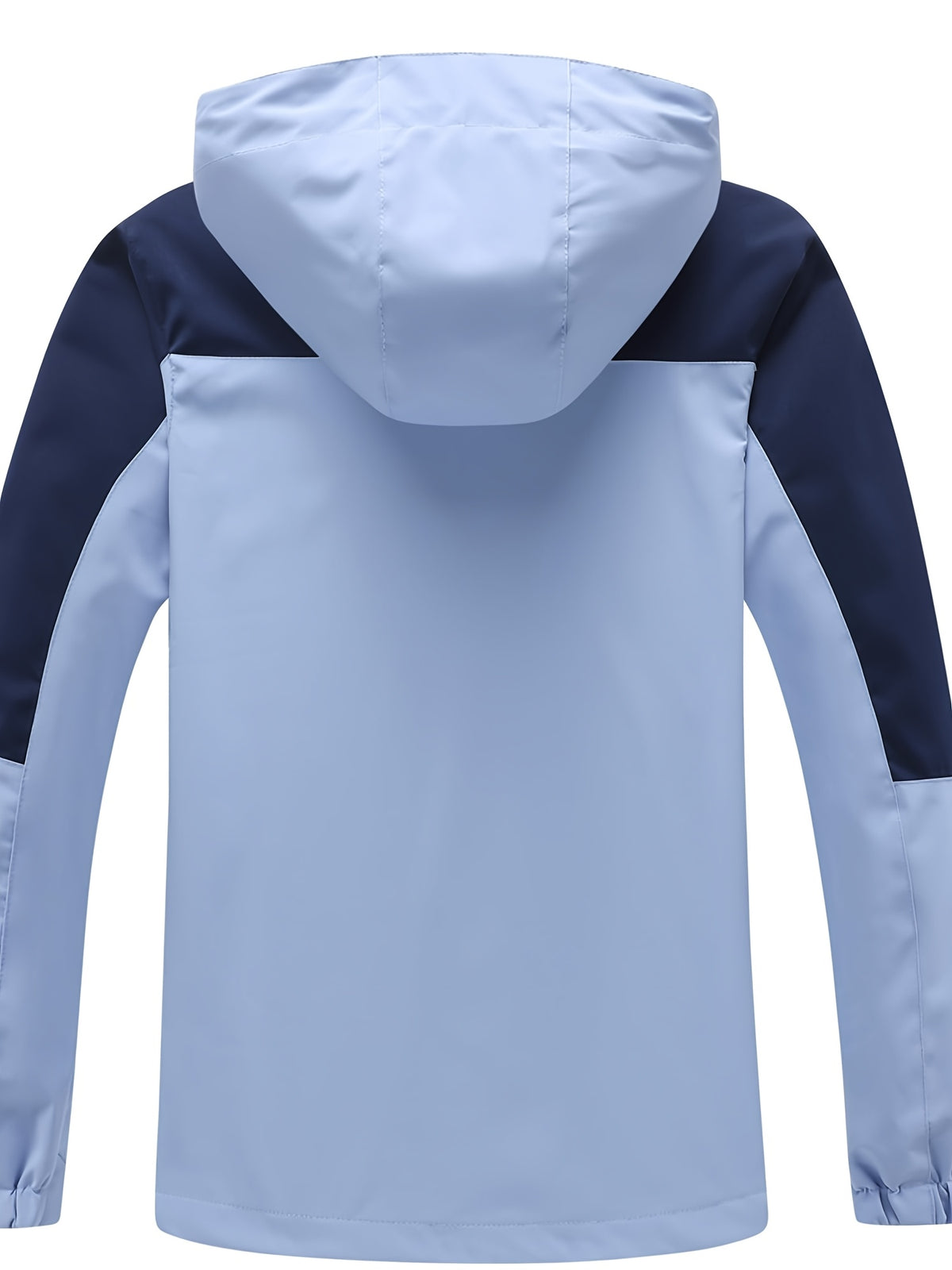 Packable Rain Jacket for Women, Lightweight Hooded Windbreaker with Mesh Lining, Detachable Hood, Adjustable Cuffs and Zipper Pockets for Light Rain