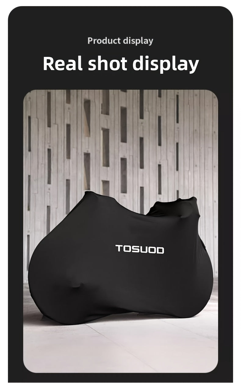Dustproof Bicycle Cover in Black, Full Bike Protective Cover for Road and Mountain Bikes, Cycling Storage Accessory for Between-Ride Care