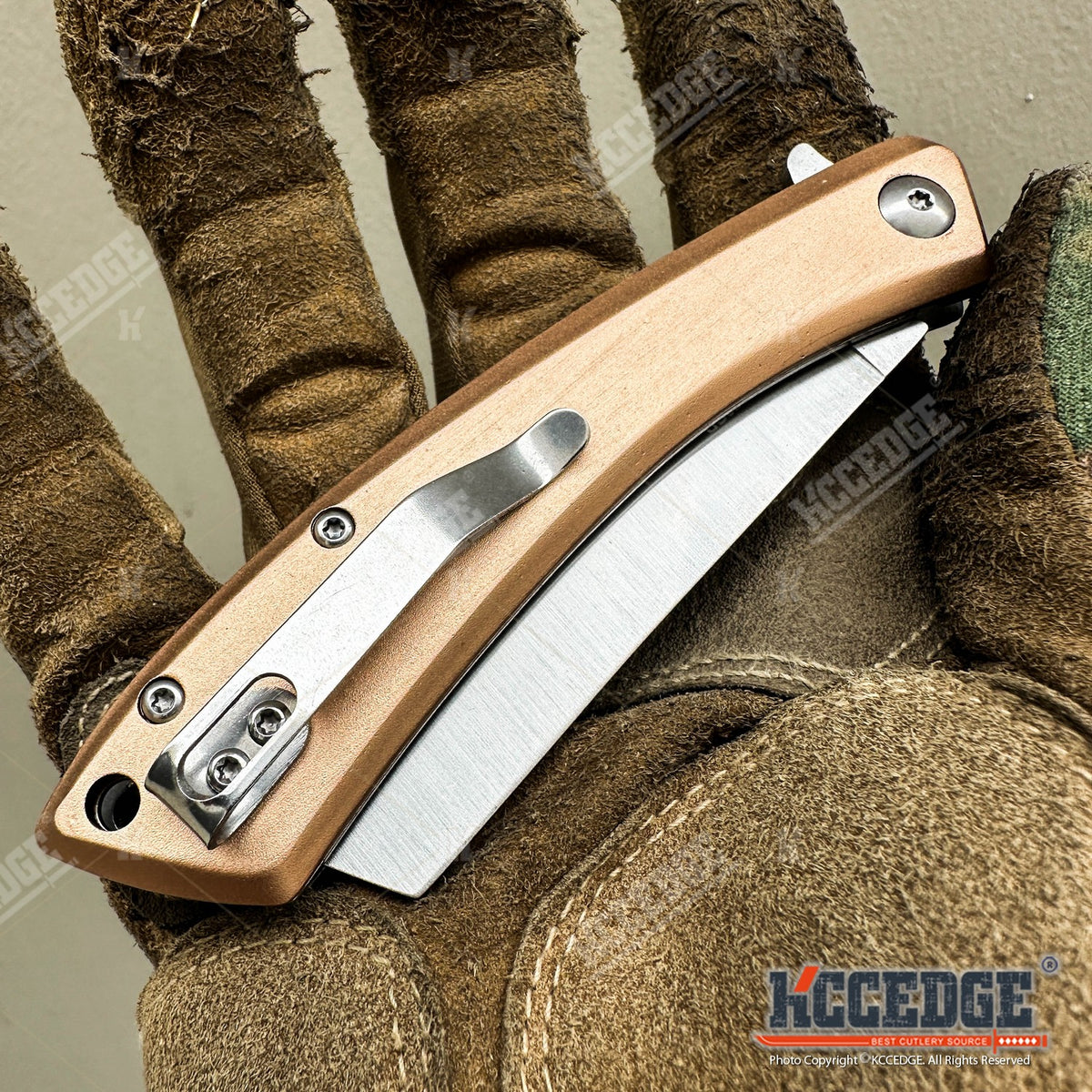 Cleaver Pocket Knife with Folding Stainless Steel Blade, Outdoorsman 7.75-Inch Listed Size for Everyday Cutting, Camping and Bushcraft Tasks
