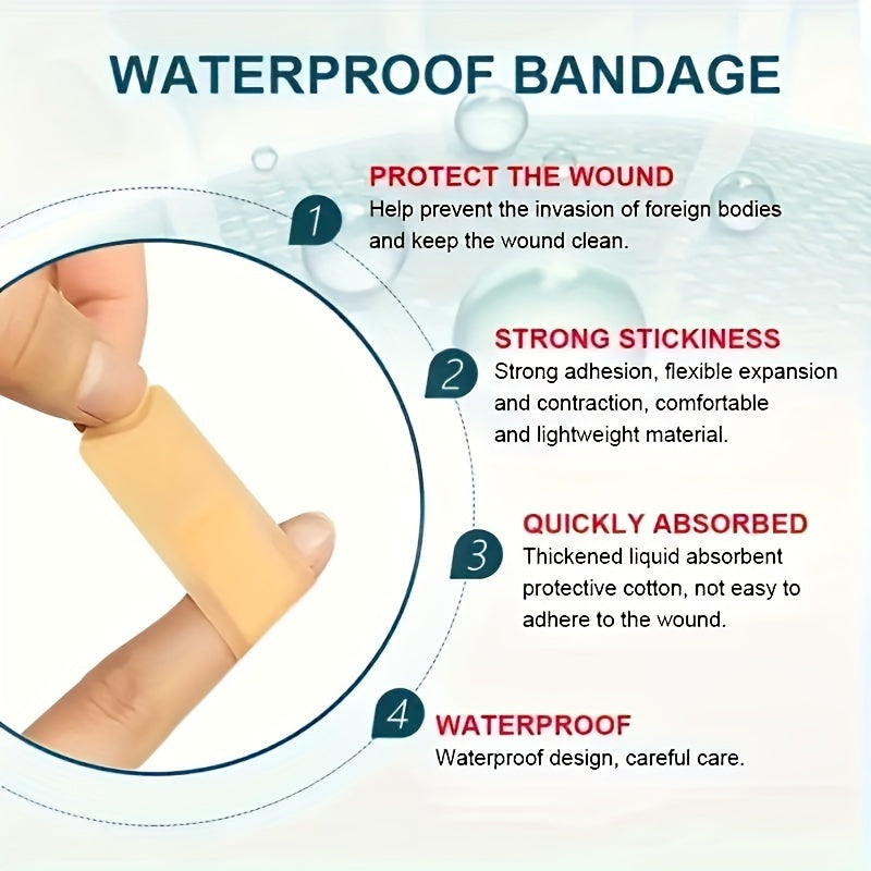 Fingertip and Knuckle Bandages 180 Count, Breathable PE Adhesive Bandage Assortment in 12 Sizes with Small Spot Shapes for Home and Travel First Aid