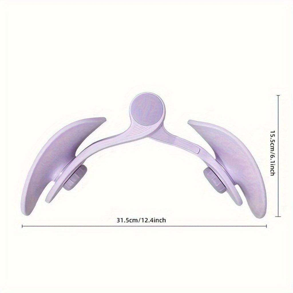 Inner Thigh Exerciser for Home Workouts, Non-Electric ABS Fitness Equipment in Purple or Pink for Controlled Lower-Body Exercise Routines