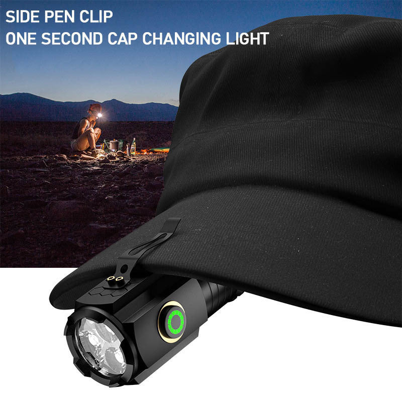 2000 Lumen Mini Flashlight with Rechargeable Lithium Battery, Four Dimming Modes and Turbo for Pocket Carry, Camping and Emergency Lighting