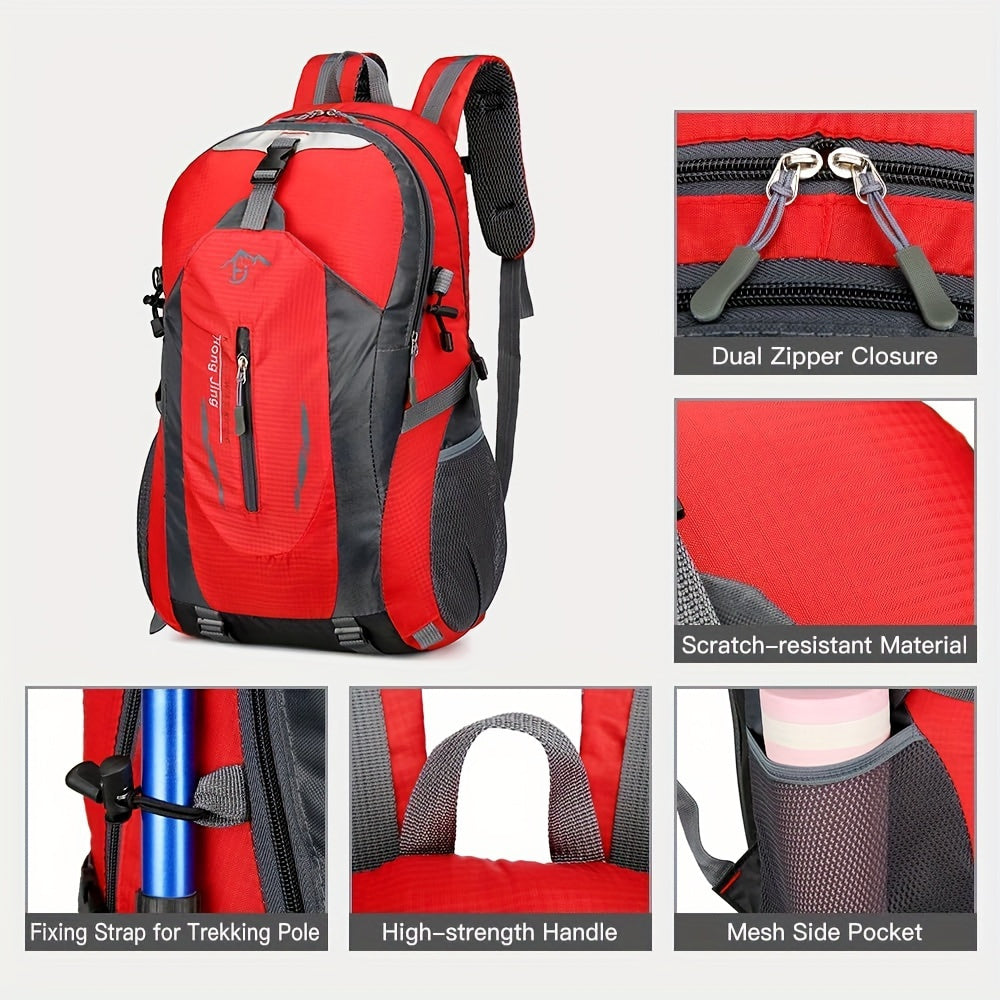 Hiking Daypack Backpack, 6.74-Gallon Lightweight Outdoor Pack for Travel, Cycling and Camping with Laptop Protection, Four Color Options