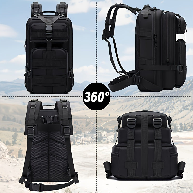 3P Off-Road Outdoor Backpack for Day Hikes and Travel, Black, Army Green or Khaki