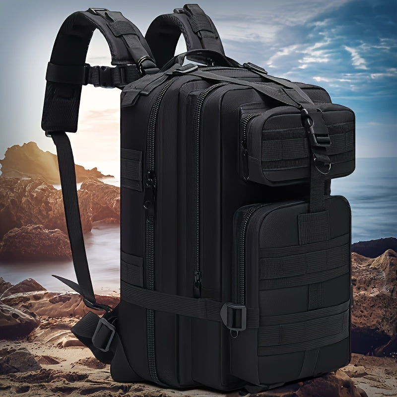 3P Off-Road Outdoor Backpack for Day Hikes and Travel, Black, Army Green or Khaki