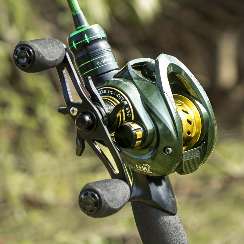High-Speed Fishing Reel for Saltwater and Freshwater Angling, Aluminum Alloy and Plastic Construction with Left-Hand and Right-Hand Style Options