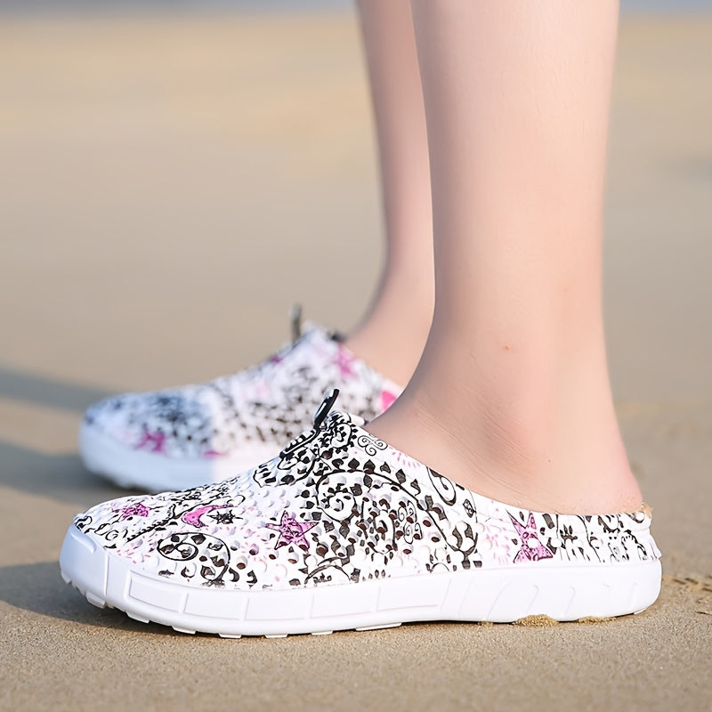 Women's Breathable Clogs in Black, Lightweight Casual Shoes for Everyday Style and Relaxed Outfits, Available in US Sizes 6 to 10.5