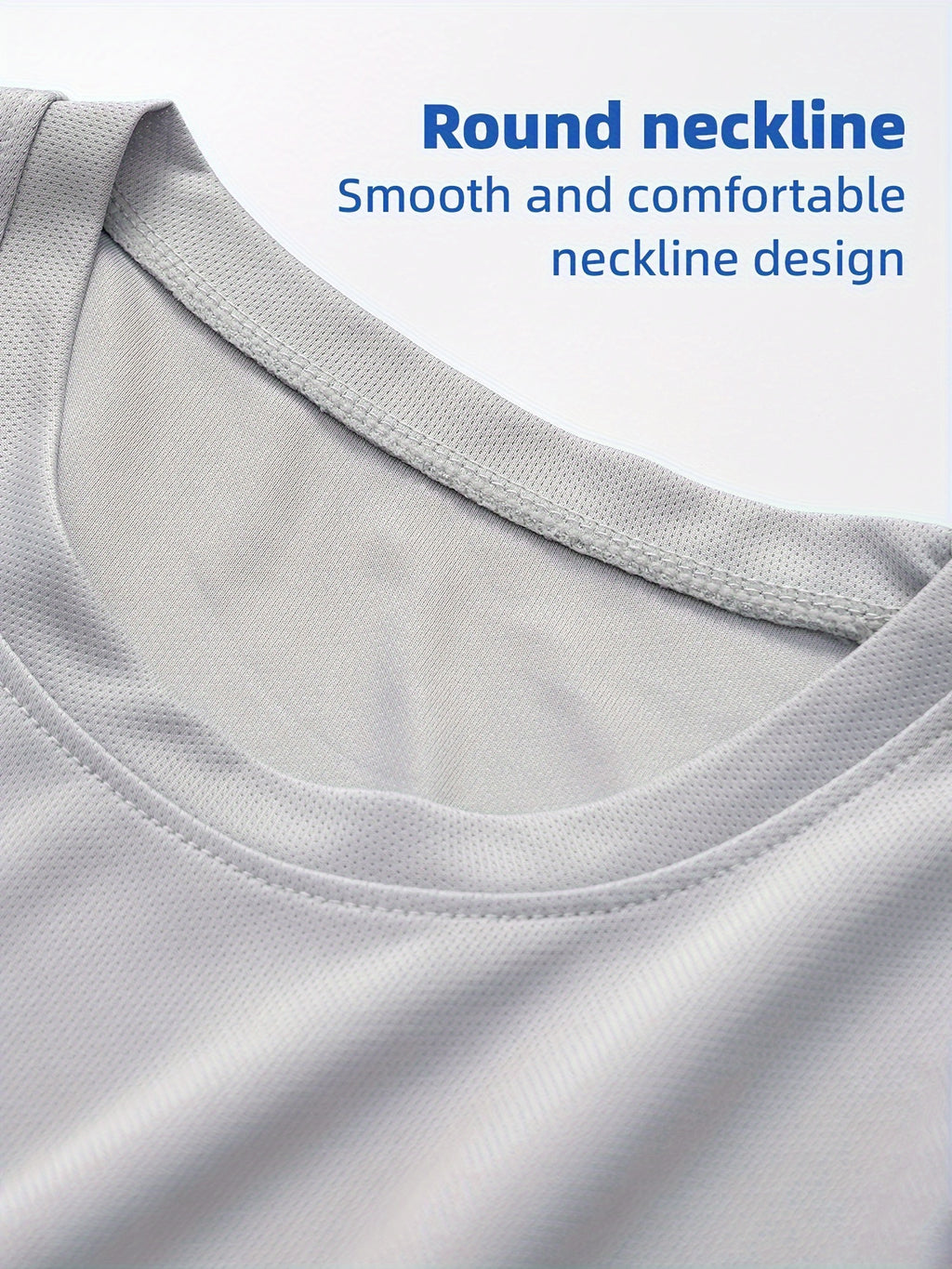 Regular-Fit Long Sleeve Workout Shirts for Men 5-Pack, Quick-Dry Breathable Moisture-Wicking T-Shirts in Mixed Colors for Running and Gym Training