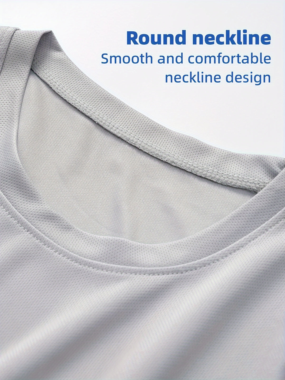 Regular-Fit Long Sleeve Workout Shirts for Men 5-Pack, Quick-Dry Breathable Moisture-Wicking T-Shirts in Mixed Colors for Running and Gym Training