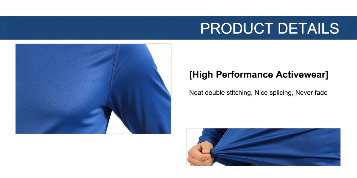 Regular-Fit Long Sleeve Workout Shirts for Men 5-Pack, Quick-Dry Breathable Moisture-Wicking T-Shirts in Mixed Colors for Running and Gym Training
