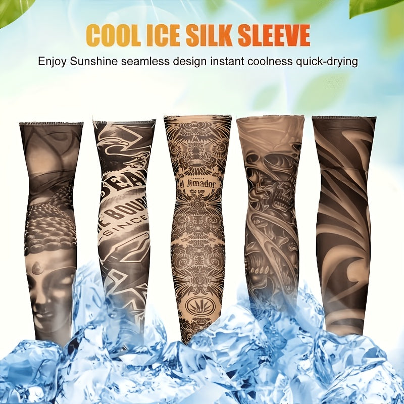 10-Piece Lightweight Arm Cover Sleeves for Cycling and Outdoors
