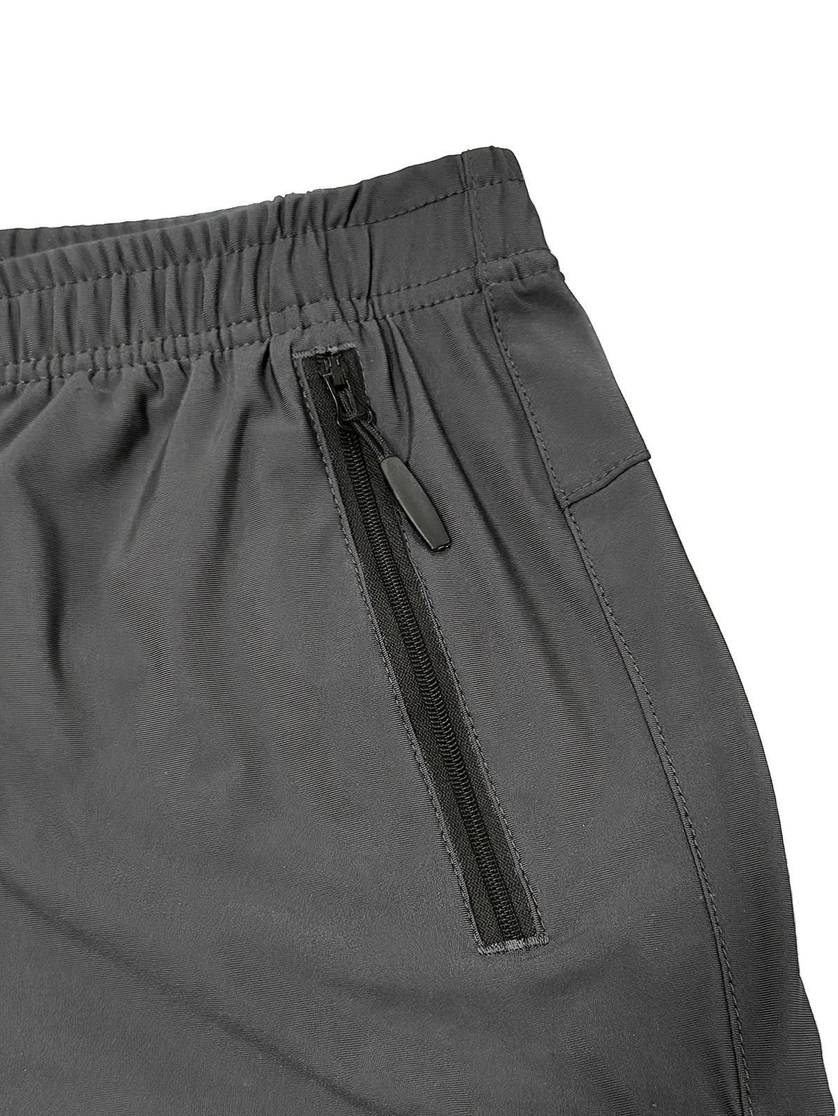 Men's Quick-Dry Hiking Shorts with Zipper Pockets, Lightweight Breathable Cargo Shorts with Elastic Drawstring Waist for Running and Workouts, S–XXXL