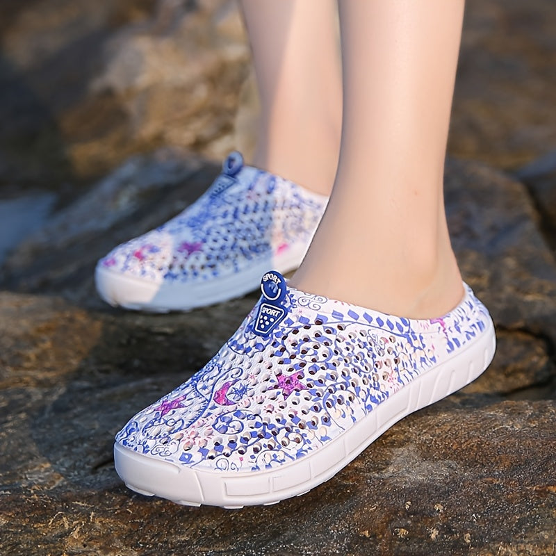 Women's Breathable Clogs in Black, Lightweight Casual Shoes for Everyday Style and Relaxed Outfits, Available in US Sizes 6 to 10.5