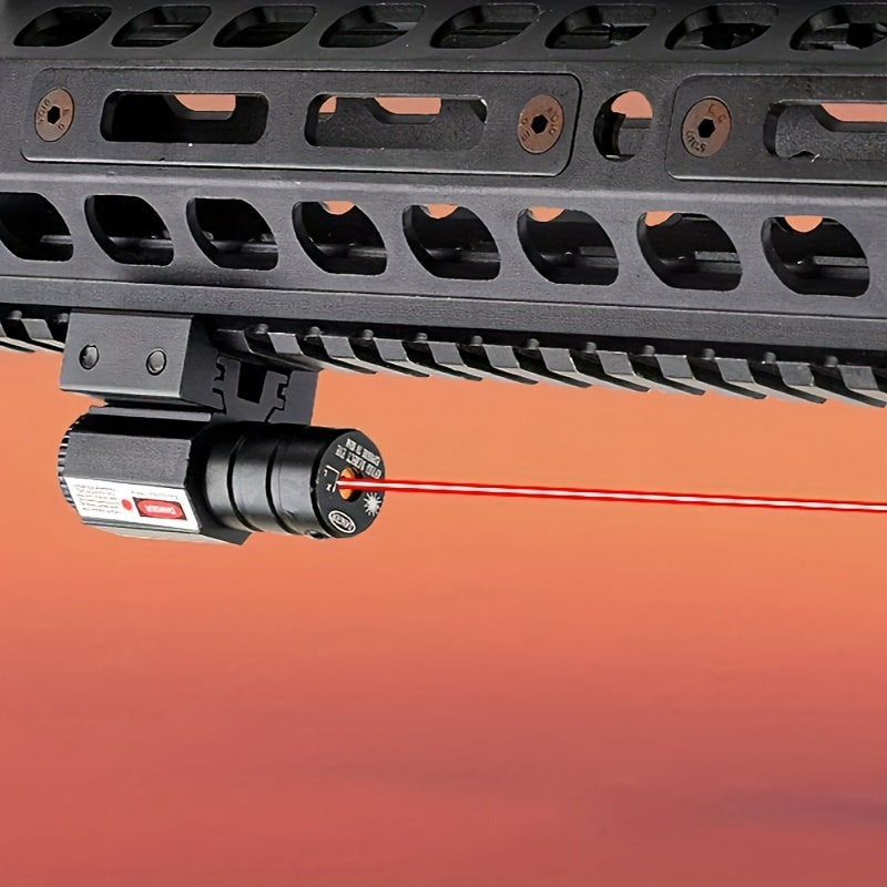 Compact Red Laser Sight with Rail Mount, Class IIIA AG13 Battery-Powered Accessory with Listed Output up to 5 mW for Hunting Gear Collections