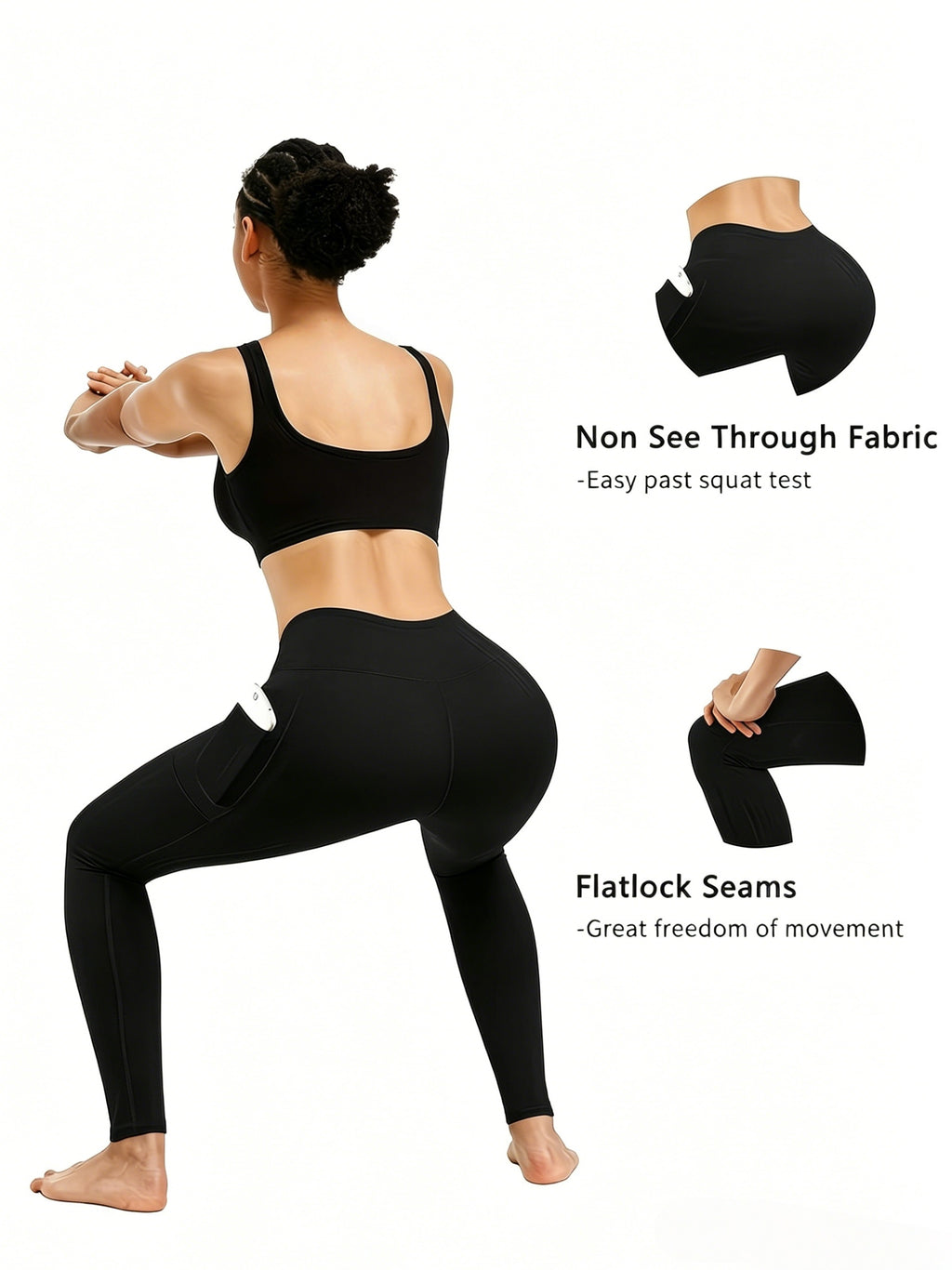 Side-Pocket Workout Leggings for Women, 5-Pack Mixed-Color High-Waisted Stretch Yoga Pants with Soft Feel for Gym, Pilates and Everyday Active Outfits