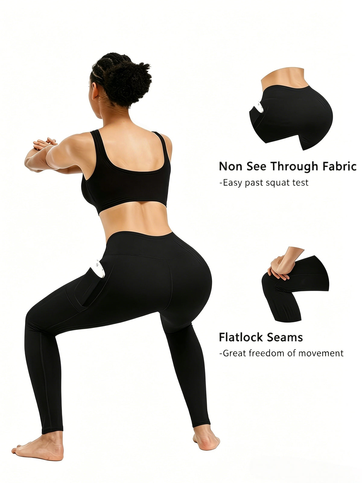 Side-Pocket Workout Leggings for Women, 5-Pack Mixed-Color High-Waisted Stretch Yoga Pants with Soft Feel for Gym, Pilates and Everyday Active Outfits