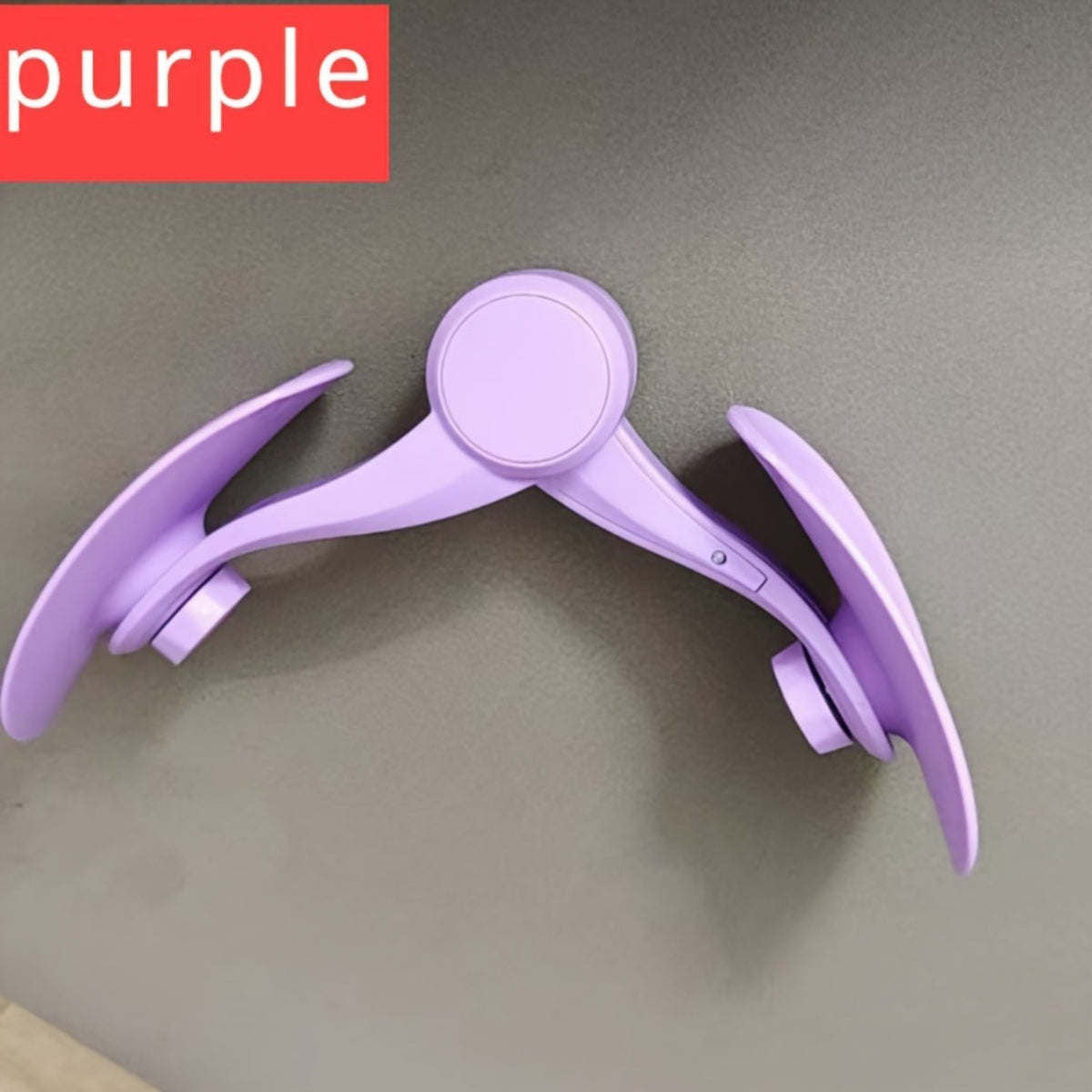 Inner Thigh Exerciser for Home Workouts, Non-Electric ABS Fitness Equipment in Purple or Pink for Controlled Lower-Body Exercise Routines