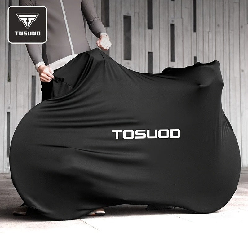 Dustproof Bicycle Cover in Black, Full Bike Protective Cover for Road and Mountain Bikes, Cycling Storage Accessory for Between-Ride Care