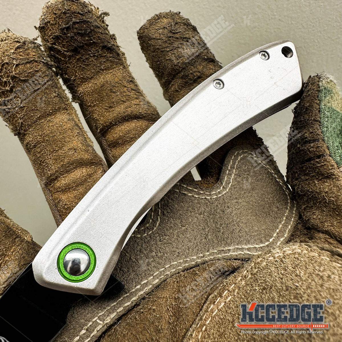 Cleaver Pocket Knife with Folding Stainless Steel Blade, Outdoorsman 7.75-Inch Listed Size for Everyday Cutting, Camping and Bushcraft Tasks