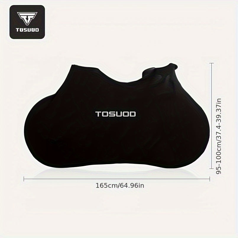 Dustproof Bicycle Cover in Black, Full Bike Protective Cover for Road and Mountain Bikes, Cycling Storage Accessory for Between-Ride Care