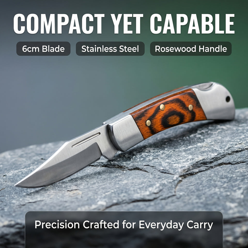 Red Folding Utility Knife with Spearhead Blade and Ergonomic Handle, Lightweight Portable Cutting Tool for Adult Camping and Precision Tasks