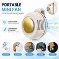 Bladeless Mini Clip Fan, Rechargeable Rotating Personal Fan for Hands-Free Travel and Outdoor Use, White Pink Green in 1–3 Piece Options