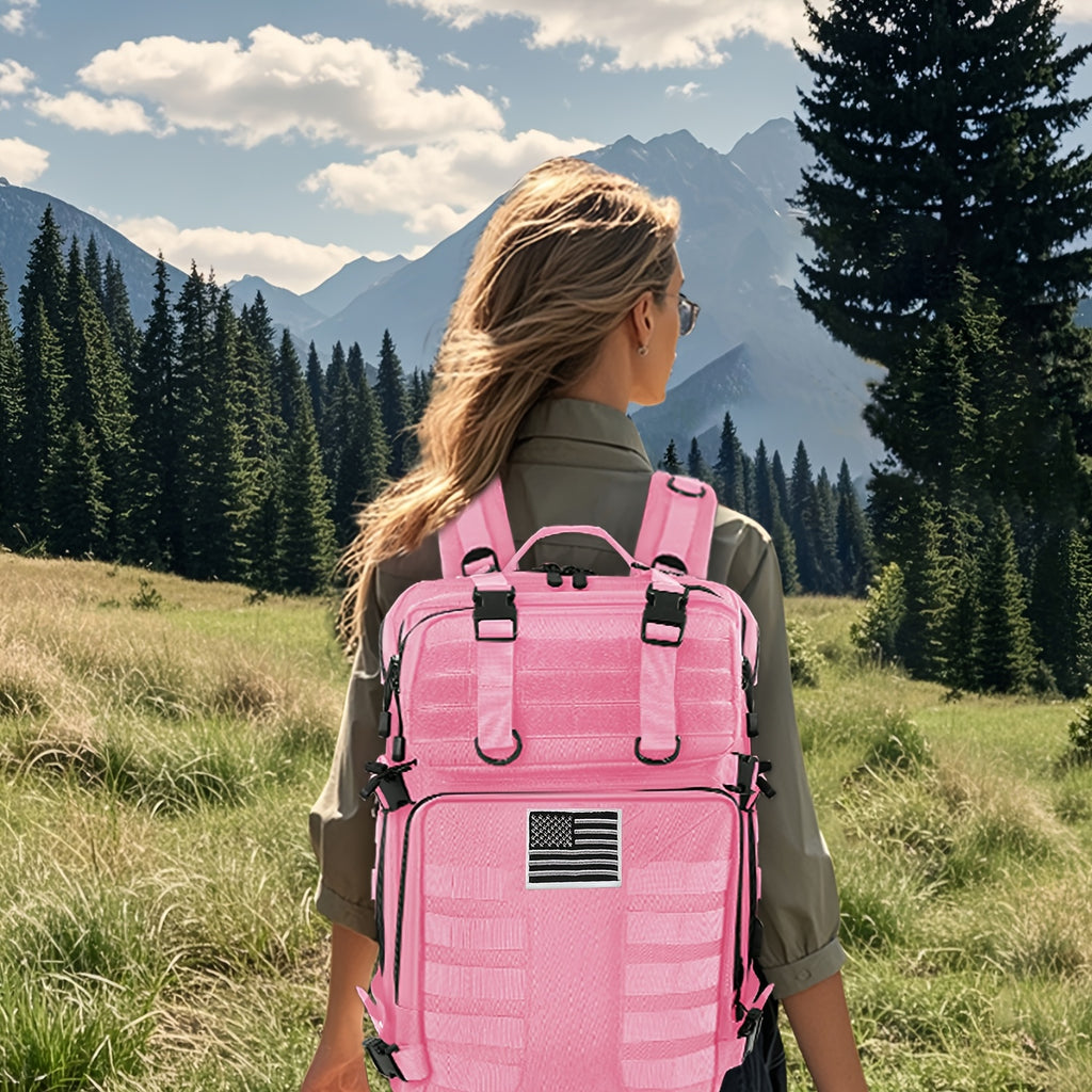 13.21-Gallon Tactical Backpack for Outdoor Travel, Unisex Large-Capacity Pack with Selectable Colors and Separate Small Bag Options for Everyday Adventures