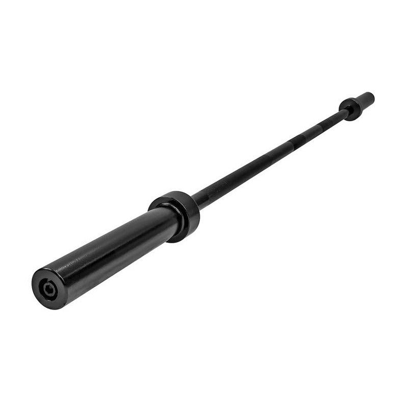 6-Foot Barbell Bar for 2-Inch Weight Plates by CAPHAUS, Chrome or Black Weightlifting Bar for Strength Training and Home Gym Workouts