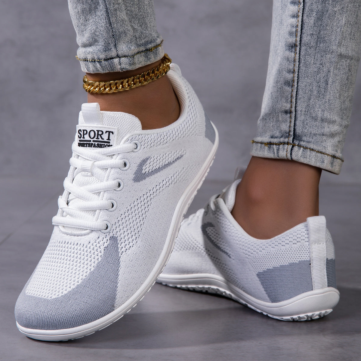 Women's Wide Toe Box Training Sneakers with Cushioned EVA Sole and Arch Support, Low-Top Walking Shoes for Gym and Everyday Wear