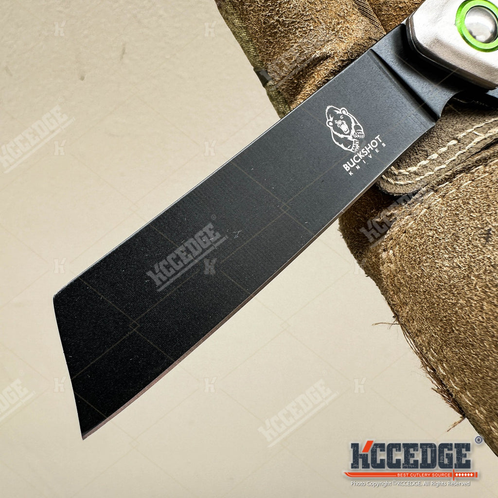 Cleaver Pocket Knife with Folding Stainless Steel Blade, Outdoorsman 7.75-Inch Listed Size for Everyday Cutting, Camping and Bushcraft Tasks