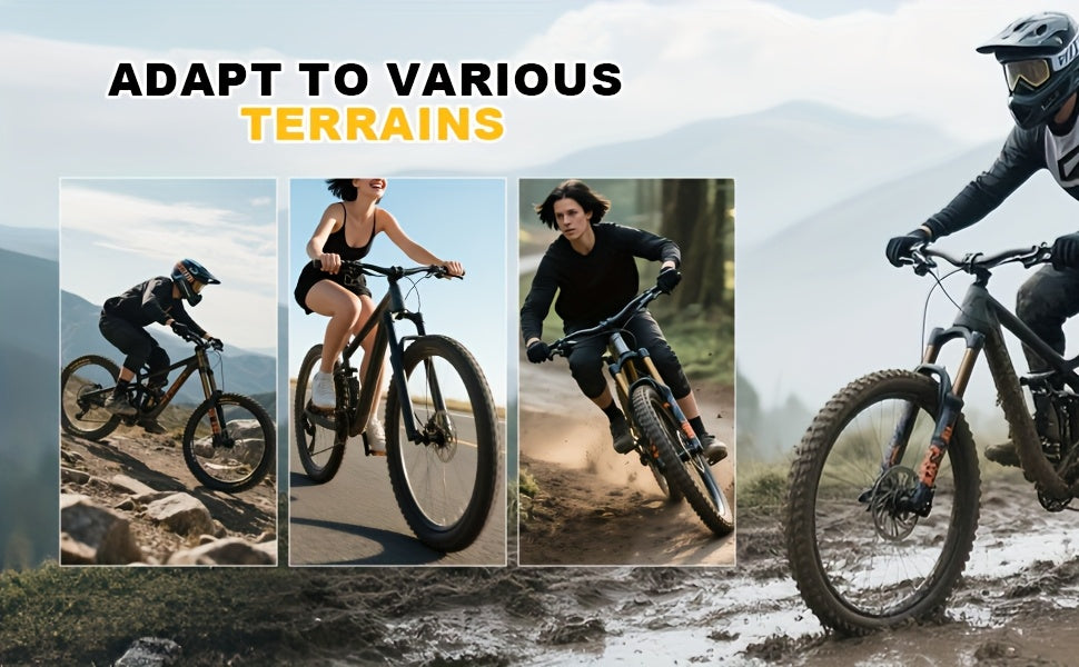 26 Inch Mountain Bike Tires 2-Pack, Lialex 26x1.95 Folding MTB Bicycle Tire Replacement with Anti-Puncture Weave, High Traction for Road, Trail & Off-Road Riding