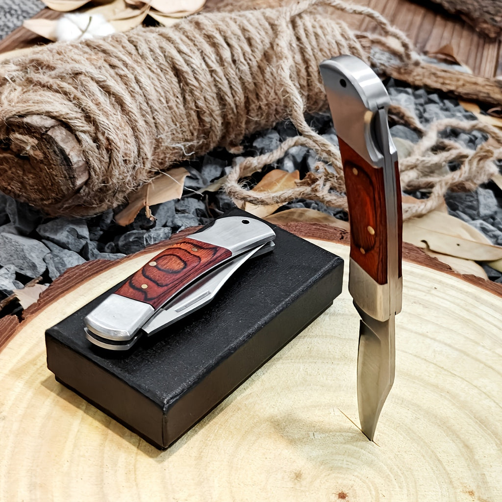 Folding Precision Knife with Spearhead Blade and Ergonomic Handle, Lightweight Portable Cutting Tool for Adult Camping, Crafts and Home Projects