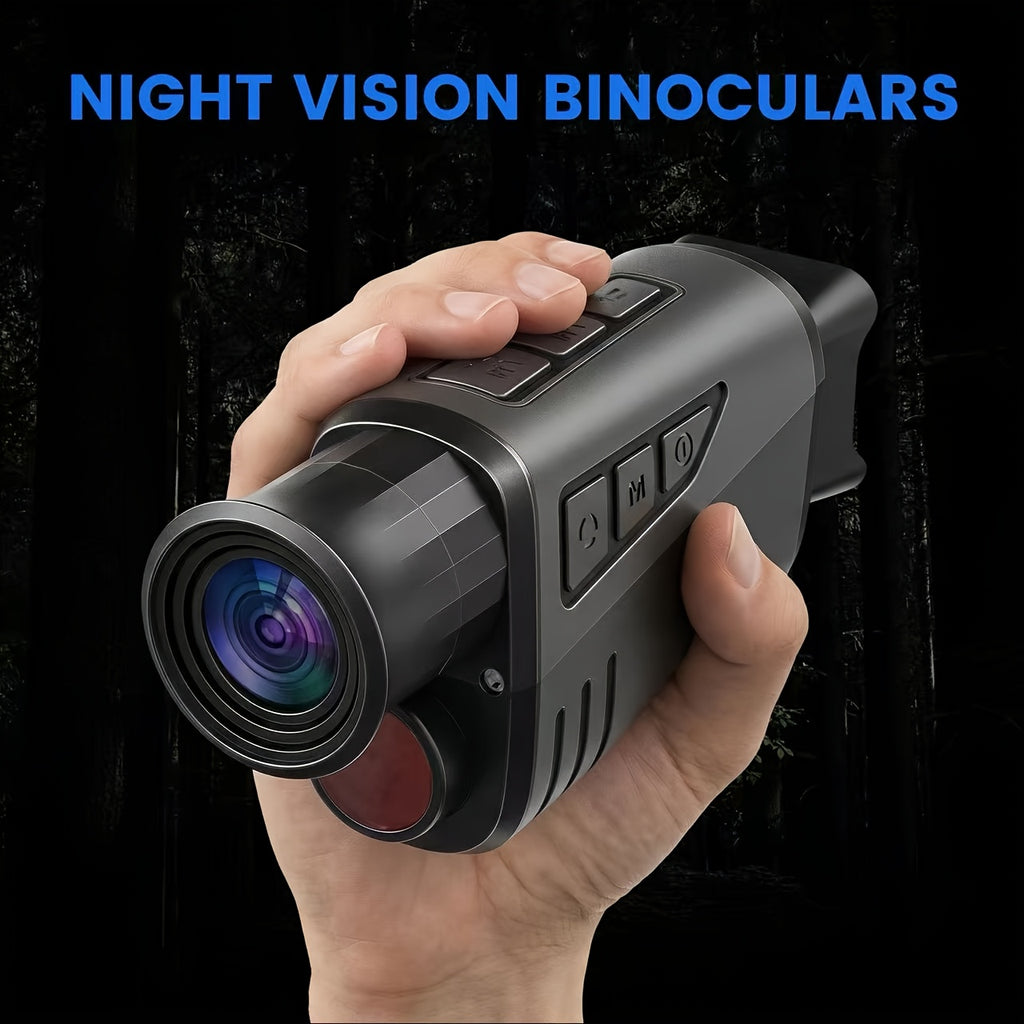 Handheld Night Vision Monocular with Infrared Viewing, Listed 720P Camera for Hunting, Camping and Wildlife Observation, Optional 32GB Card Bundle