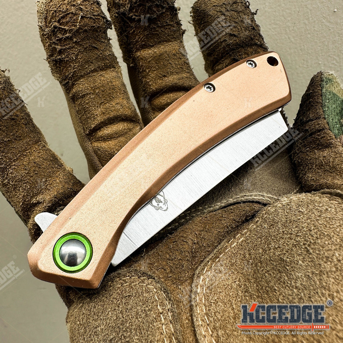 Cleaver Pocket Knife with Folding Stainless Steel Blade, Outdoorsman 7.75-Inch Listed Size for Everyday Cutting, Camping and Bushcraft Tasks