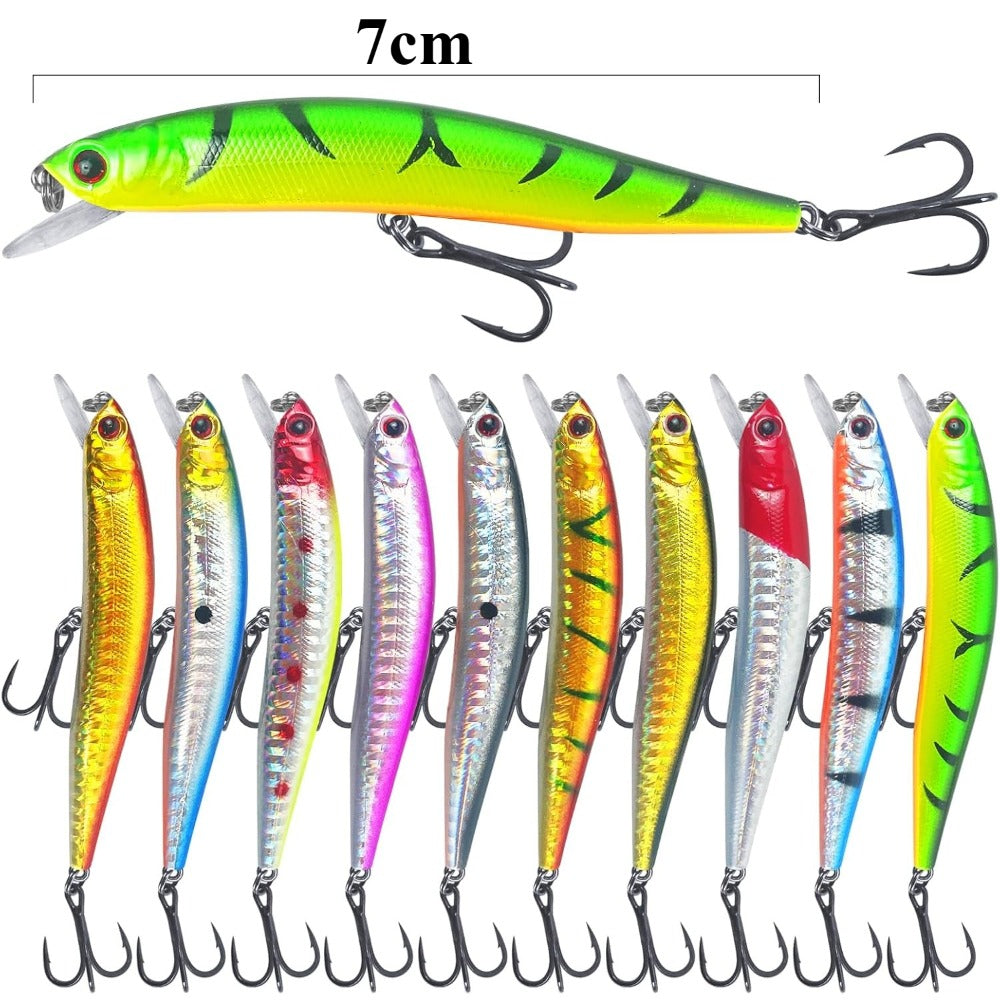 25-Piece Random Fishing Lure Set with Listed Mealworm, Shrimp and Mixed Hard Bait Styles for Bass, Sea Bass and Salmon in Freshwater and Saltwater
