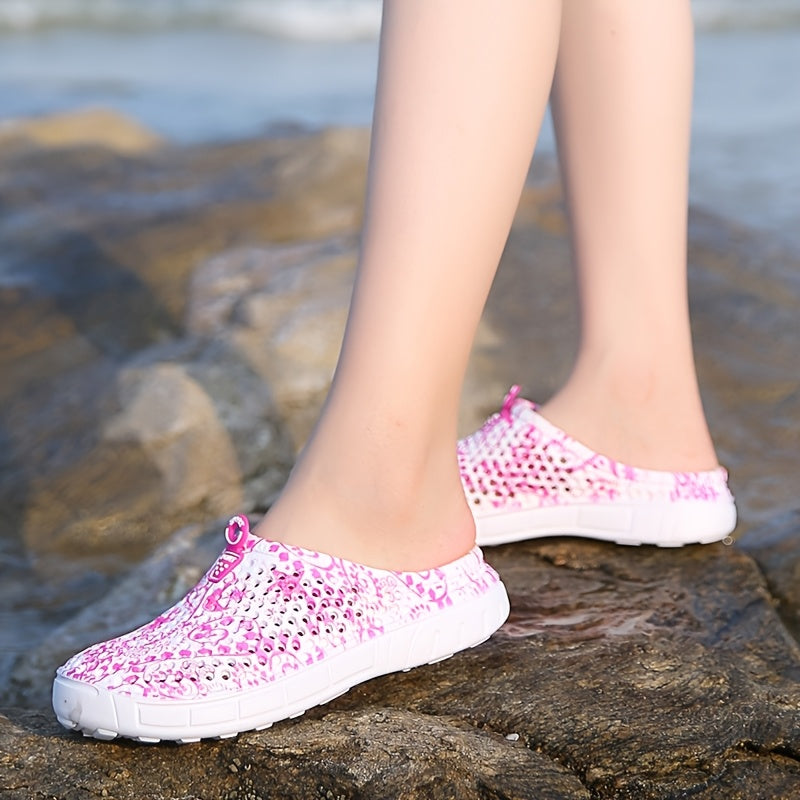 Women's Breathable Clogs in Black, Lightweight Casual Shoes for Everyday Style and Relaxed Outfits, Available in US Sizes 6 to 10.5