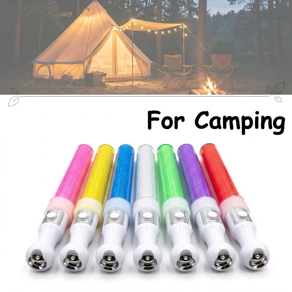 LED Glow Sticks 8-Pack in Random Colors, Flashing LED Light Sticks for Concerts, Weddings, Party Gatherings and New Year Night Celebrations