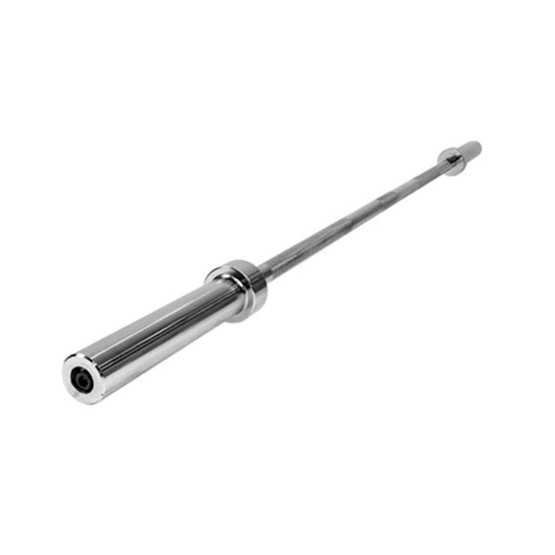 6-Foot Barbell Bar for 2-Inch Weight Plates by CAPHAUS, Chrome or Black Weightlifting Bar for Strength Training and Home Gym Workouts