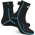3mm Neoprene Water Socks for Women and Men, High-Cut or Low-Cut Wetsuit Footwear with Rubber Grip Soles for Snorkeling, Surfing and Swimming