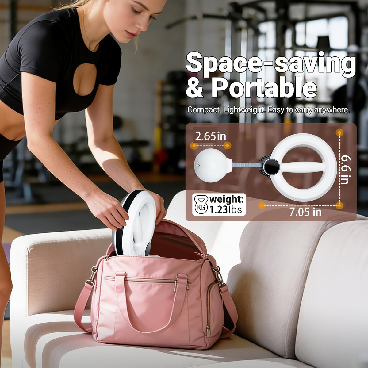360° Rotating Arm Exerciser with Shoulder Relaxation Ball for Wrist, Forearm, Chest and Shoulder Movement, Pink or White Home Gym Workout Equipment