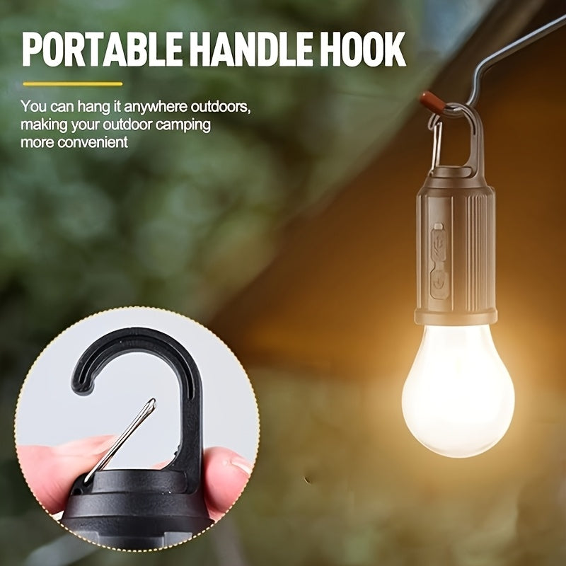 2-Pack Solar and USB Rechargeable LED Camping Lanterns with Hooks