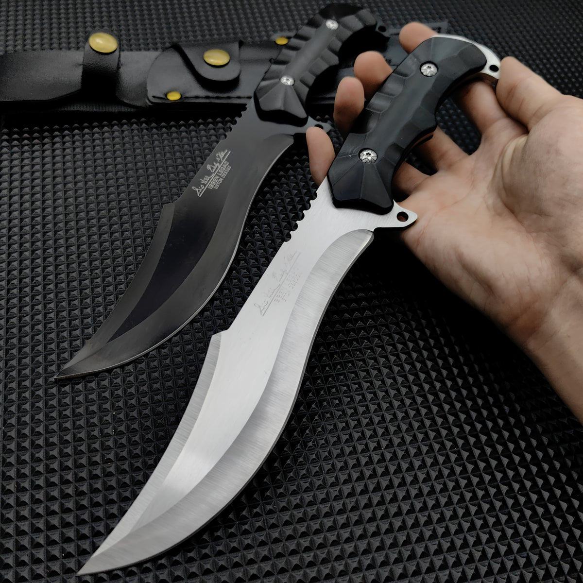 11.4-Inch Listed Hunting Knife, Stainless Steel Fixed Blade Outdoor Utility Tool with Four 607 Style Options for Adult Field Gear and Cutting Tasks